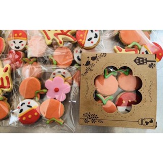 คุ๊กกี้มินิกล่อง4ชิ้น ลายธีมตรุษจีน