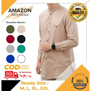 Koko Kurta เสื้อเชิ้ตแขนยาว สไตล์มุสลิม สําหรับผู้ชาย