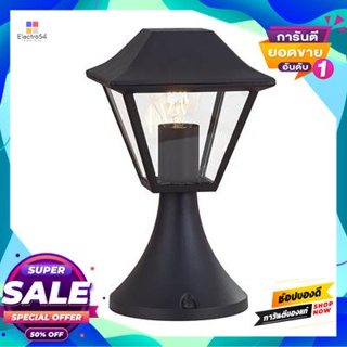 Lamp โคมไฟหัวเสาภายนอก 1xE27 LUZINO รุ่น RH1876A(BK) สีดำOutdoor Post Lamp 1xE27 LUZINO Model RH1876A(BK) Black
