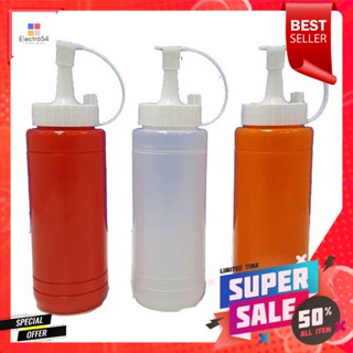 ขวดซอสกลมBottle300 มล.ขนาด300แพ็ค 6ขวดSauceSqueezer Bottle300 x cc.6Pcs