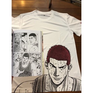 Japanese basketball slam dunk top slamdunk Sakuragi shirt Rukawa maple surrounding short-sleeved nba_09