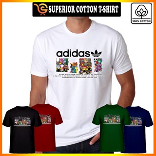 KawKaw STAMP ADIDAS TShirt 100% Cotton Unisex Men Women Short Sleeve Baju Lelaki Wanita_11