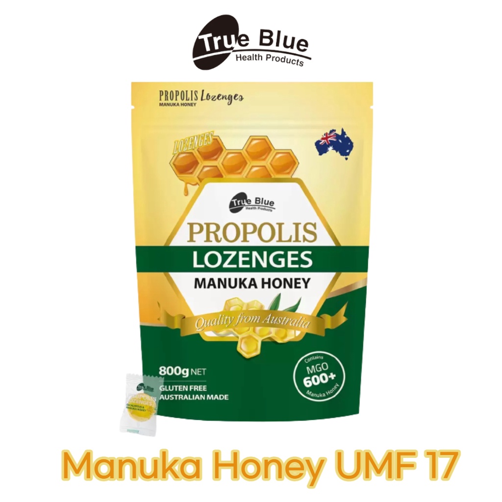 Trueblue manuka honey Lozenges UMF 15 Australia Propolis manuka น้ําผึ้งโพรโพลิส ลูกอม MGO 600+
