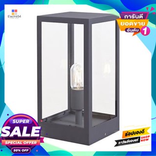 Lamp โคมไฟหัวเสาภายนอก 1xE27 LUZINO รุ่น RH1858A-L1(GY) สีเทาด้านOutdoor Post Lamp 1xE27 LUZINO Model RH1858A-L1(GY) Mat