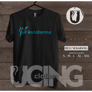 เสื้อยืด พิมพ์ลายโลโก้ Indofarma Pharmaceutical สําหรับผู้ชาย