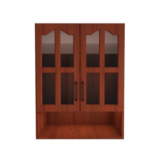 CLOSE ตู้แขวนหน้ากระจกพร้อมชั้นวางของ 80 ซม. 32×80×80 ซม. MADERA-G80 สีสักแดง