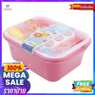 แนนนี่ ชุดที่คว่ำขวดนม พร้อมฝาครอบ เซ็ต 7 ชิ้น รุ่น S7-N216 คละสี Nanny baby bottle inverter set wit