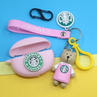 เคสซิลิโคนนิ่ม ลาย Starbucks พร้อมจี้ สําหรับ Oppo enco Air 2 pro Buds 2 Air 3