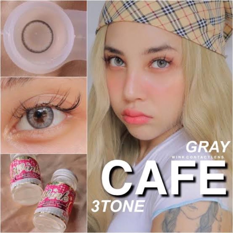 cafe 3 tone gray เลนส์มินิ สายฝอ