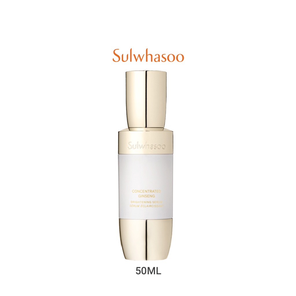 SULWHASOO Concentrated Ginseng Brightening Serum 50ml. โซลวาซู เซรั่มเพิ่มความกระจ่างใส ให้ผิวเรียบเนียน เปล่งประกาย