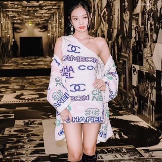 เสื้อคลุมไหมพรม Tag Chanel งานผ้าหนานุ่มสมราคา งานสวยมากๆ ใส่ได้บ่อย เป็น Item ที่ควรมี ขนาด อก42 ยาว26