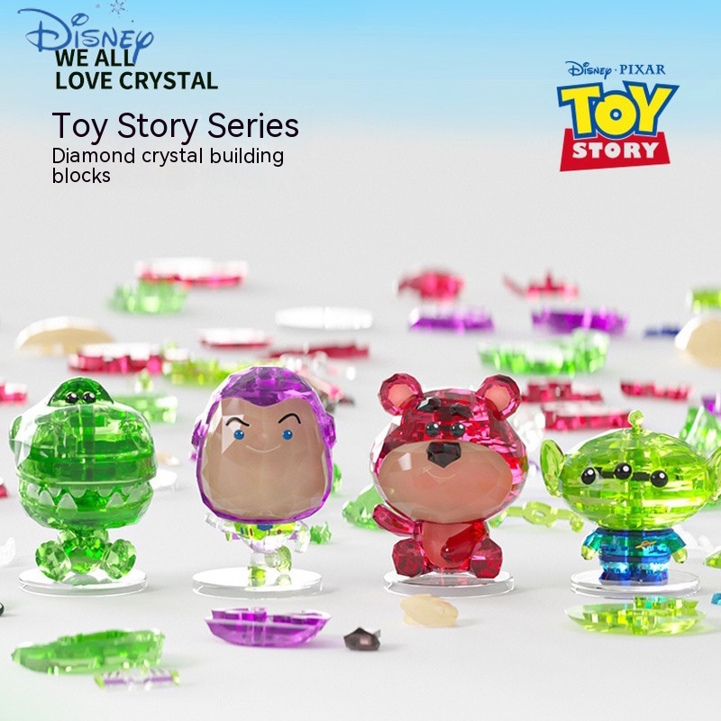 ของเล่นบล็อกตัวต่อ รูปการ์ตูนดิสนีย์ Toy Story สามมิติ สตรอเบอร์รี่ หมี Buzz Lightyear สําหรับผู้ใหญ่