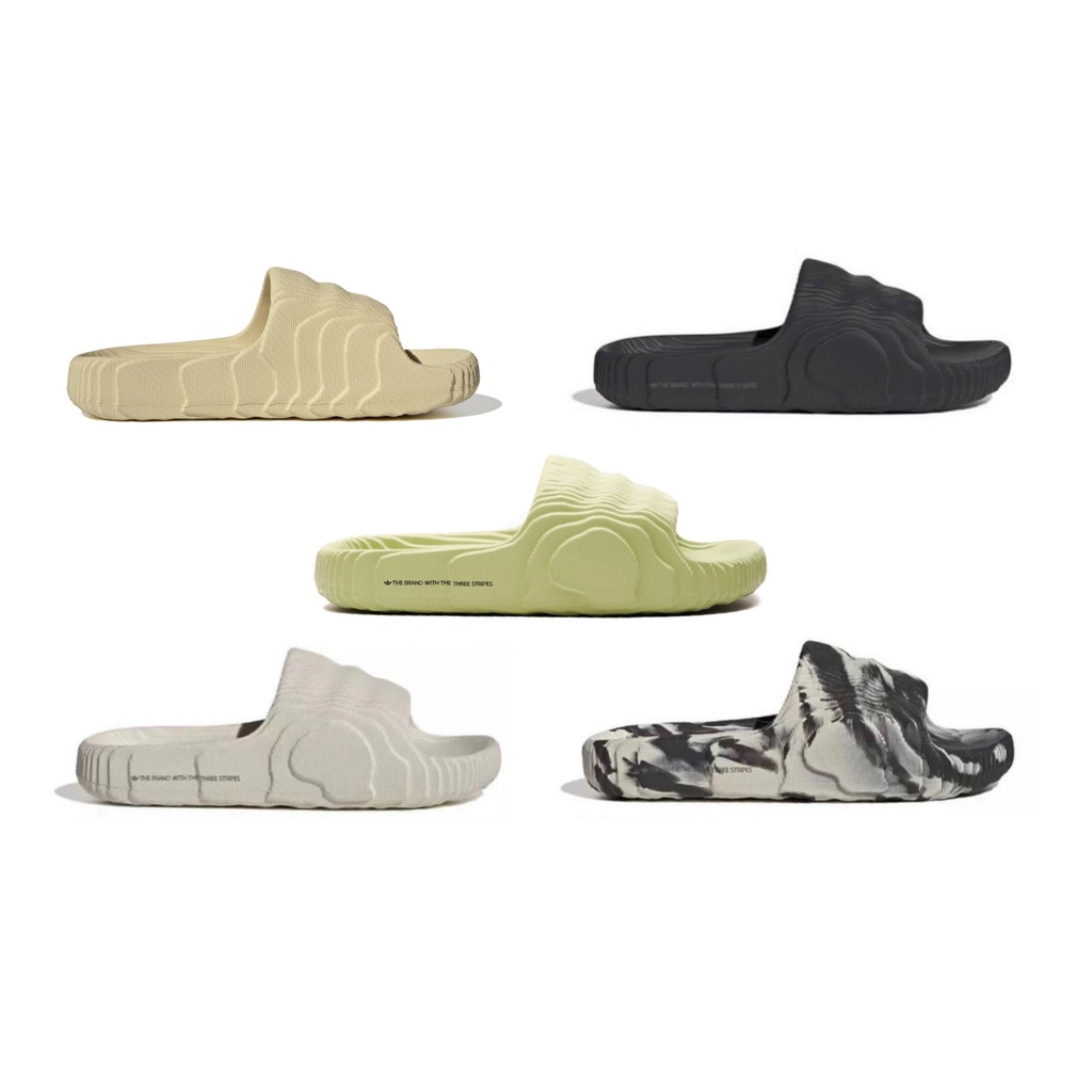 Adilette 22 รองเท้าแตะสไลด์ Unisex - รองเท้าแตะแบบสวม - รองเท้าแตะ Slop - นําเข้า 100%