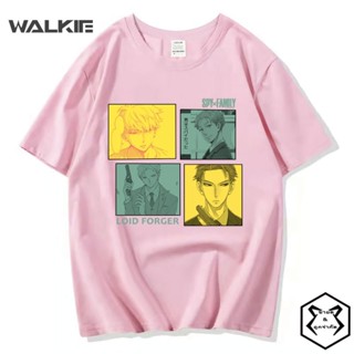 Walkie Spy X Family เสื้อยืดลําลอง แขนสั้น คอกลม พิมพ์ลายกราฟฟิค ทรงหลวม สไตล์ญี่ปุ่น ฮาราจูกุ สําหรับผู้ชาย ผู้หญิ_03