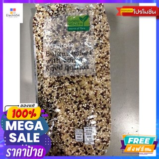 วัตถุดิบ Waitrose Bulgur Wheat With White And Red Quinor แป้งสาลี ผสม เมล็ดควินัวสีขาว และ สีแดง เวทโทรส 500 กรัม ราคาโด