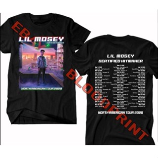 Lil Mosey เสื้อยืดได้รับการรับรอง hitmaker North American Tour 2020 RAP RB hip hop U qHz3_01