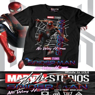   Marvel 2021 Iron Spider " No Way Home " T-shirt Collection Spiderman Available Mens Cartoon Baju Budak Murah Lela_04