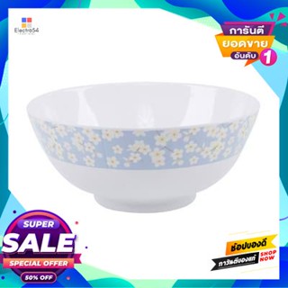 Bowl ชามแกงเมลามีน เอวา Superware รุ่น B 61080 ขนาด 8 นิ้ว สีขาว - ฟ้าmelamine Bowl Ava Superware Model B 61080 Size 8 I