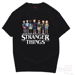 🔥พร้อมส่ง🔥 Shy เสื้อยืดผช T-shirt Tshirt เสื้อยืดผู้ชาย เสื้อยืด S-XXXL เสื้อ stranger thing fanmade COTTON 100 %