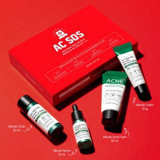 Some By Mi AHA-PHA-BHA 30Days Miracle AC SOS Kit  เซตรวม 4 ไอเท็มขายดีจาก Some By Mi