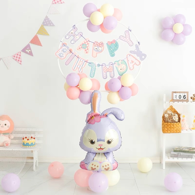 พร้อมส่งจากไทย ลูกโป่งกระต่ายม่วง สเตลล่า ลู stella lou วันเกิดธีมสเตลล่า ลู น่ารักมาก