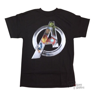 Popular Avengers Age Of Ultron Chrome Logo Marvel Comics Licensed Adult TShirt_04