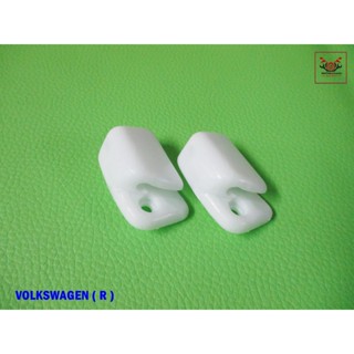 VOLKWAGEN "NEW" SUN VISOR BEIGE BRACKET RIGHT SIDE (RH) SET PAIR  // กิ๊บล็อคที่บังแดด ด้านขวา เซ็ทคู่ สินค้าคุณภาพดี