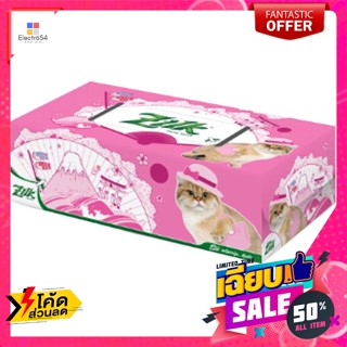 Zilk(ซิลค์) ซิลค์ กระดาษเช็ดหน้า ขนาด 120 แผ่น Silk Facial Tissues Size 120 Sheetsกระดาษทิชชู่