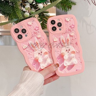 Lwy เคสโทรศัพท์มือถือแบบนิ่ม ลายกระต่าย หัวใจ สีชมพู สําหรับ Huawei Y7 Pro 2019 Y9 2019 Y9 Prime 2019 Mate 30 Pro 40 Pro 50 Pro P30 Pro P40 Pro P50 Pro