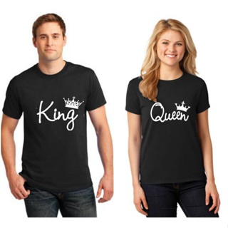 #codAT 【In-stock❤️】1Pcs ValentineS Day Gift Couple T-shirt King&amp;Queen_05