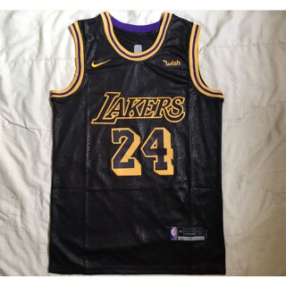 ขายดี Los Angeles Lakers 2020 สําหรับผู้ชาย #24 เสื้อกีฬาบาสเก็ตบอล ปักลายงู Kobe Bryant EFhpif46DLleaa86 สีดํา สีทอง