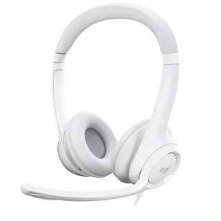 Logitech H390 USB Computer Headset Off White