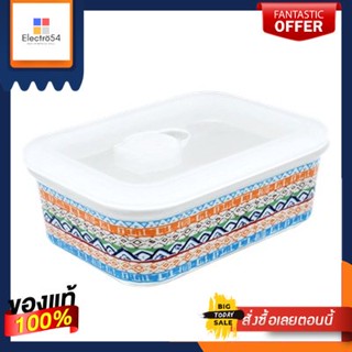 กล่องอาหารเซรามิกทรงเหลี่ยม KASSA HOME รุ่น A131356-356 ขนาด 6.5 นิ้ว สีส้มSquare Ceramic Lunch Box  A131356-356 Size 6.