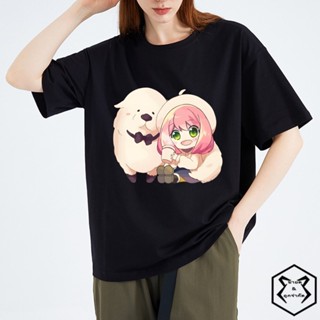 Spy x Family Tshirt Bond Forger shirts Girls Kawaii Cartoon Tees Anya Graphic Tees shirt 100% cotton_03