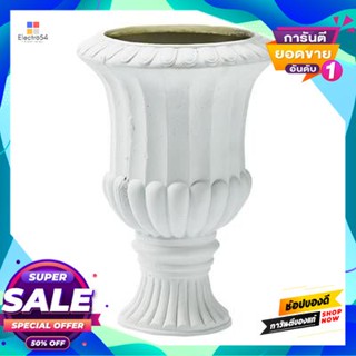 Fiber กระถางต้นไม้ไฟเบอร์เคลย์ (M) รุ่น ELVIO-159139-B-W ขนาด 13.4 นิ้ว สีขาว Fiber Clay Plant Pot (M) FONTE ELVIO-15913