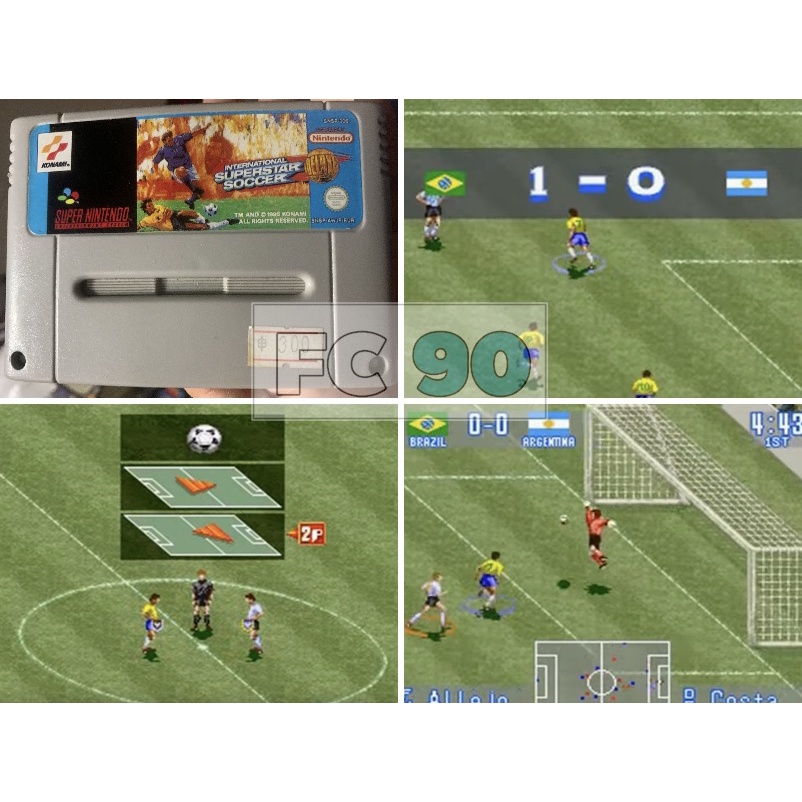 ตลับเกมวินนิ่ง ภาคอังกฤษ ISS international superstar soccer  [SFC] ตลับมือสอง สำหรับนักสะสมเกมเก่ายุ
