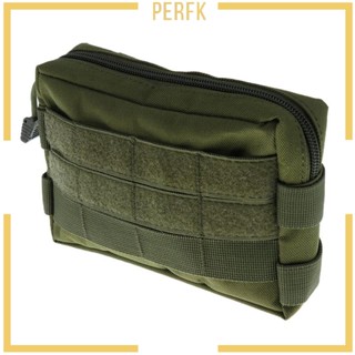 [Perfk] Molle กระเป๋าคาดเอว ใส่โทรศัพท์มือถือ เข็มขัดห่วง สําหรับเล่นกีฬากลางแจ้ง