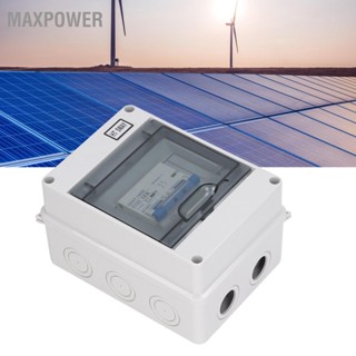 Maxpower 500V PV DC Isolator Disconnect Switch Solar Load Mini Circuit Breaker พร้อมกล่องกันน้ำ IP65