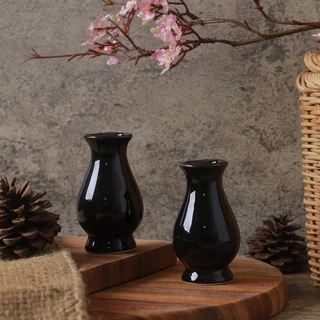 Ceramic Vase แพ็คคู่ 2 ชิ้น แจกันดอกไม้เซรามิค สำหรับการตกแต่งบ้าน มีหลายแบบหลายสีให้เลือก