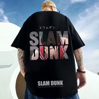 Japanese Slam Dunk Anime Unisex Anime Clothing Korean Mens Round Neck Short Sleeve T Shirt Graphic T Shirt Unisex _07