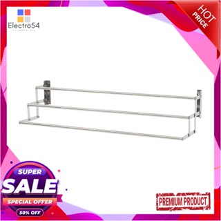 WALL ราวติดผนังสเตนเลสรุ่นบันได3เส้น100cmPLIMWALL RACK STAINLESS 3 STEPS 100cm PLIM