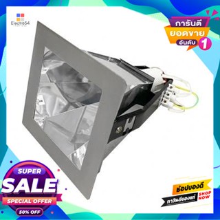 Square โคมดาวน์ไลท์หน้าเหลี่ยม 4 นิ้ว 1xE27 Cylin LUZINO รุ่น PB4003-SN สีเงินDownlight Square 4 inches 1xE27 Cylin LUZI