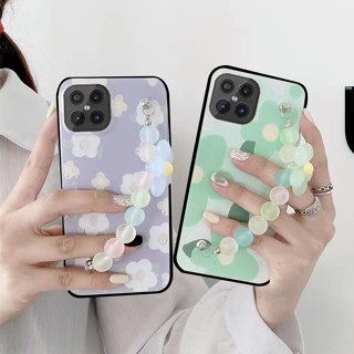 เคสโทรศัพท์มือถือ ลายดอกไม้ พร้อมสายโซ่คล้อง สําหรับ LG K62 K42 K50 K50S K51 K52 K61 K71 Q52 Q60 Q9 V30 Plus V40 V50 V50S V60 ThinQ