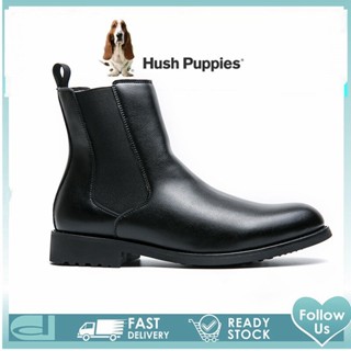 Hush Puppies รองเท้าบูทมาร์ติน รองเท้าหนังหุ้มข้อ ทรงสูง สไตล์เกาหลี แฟชั่นฤดูหนาว สําหรับผู้ชาย