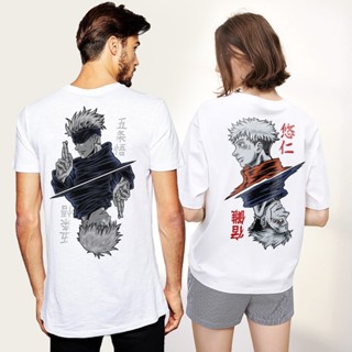 Jujutsu kaisen t shirt white shirt Oversized anime korean unisex fashion trendy tees oversize_02