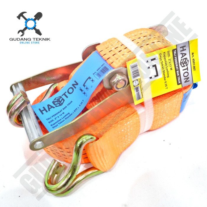 2 "x12M 4501-007 XENON/RATCHET Tie Down 2 นิ้ว x 12Meter Lashing เข็มขัด Ratchet 4501 007 XENON
