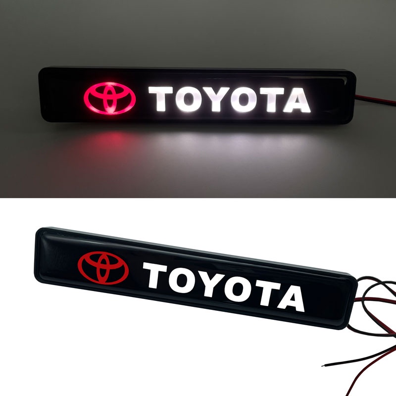 ไฟโลโก้ LED ติดกระจังหน้ารถยนต์ สําหรับ Toyota Rav4 Corolla Camry Yaris C-hr Prius RD Avensis