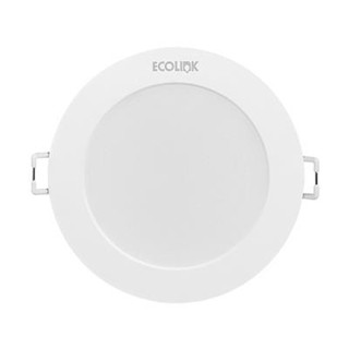 Downlight โคมดาวน์ไลท์หน้ากลม LED 7W WW ECOLINK รุ่น EDL190B WW 7W 4 ขนาด 4 นิ้ว สีขาวRound Downlight LED 7W WW ECOLINK