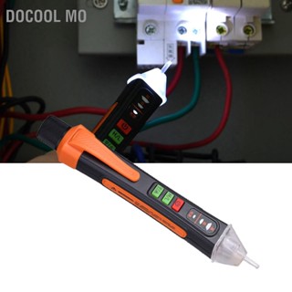 Docool Mo เครื่องทดสอบวงจรไม่สัมผัส LED Buzzer Light Alarm Portable Breakpoint Finder สำหรับ Home