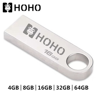 🔥HOHO Portable Metal แฟลชไดร์ฟ 4GB 8GB 16GB 32GB 64GB USB Flash Drive USB 2.0 3.0 Data Traveler เก็บข้อมูล  แฟลชไดร์ฟ